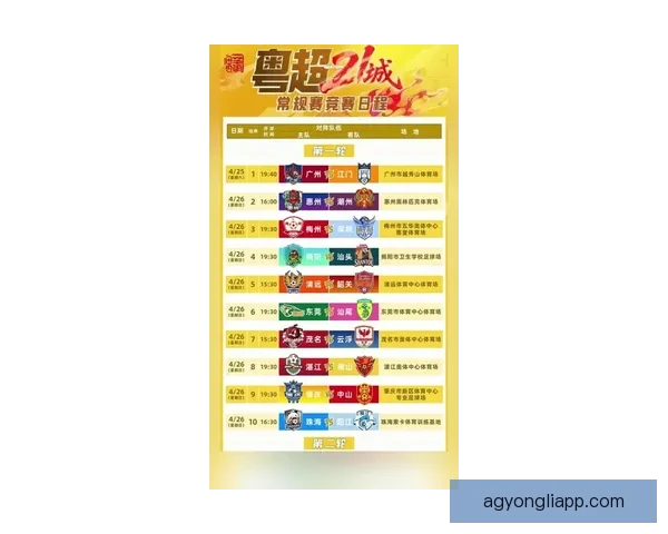 粤超最新积分榜解析及各球队排名走势全面盘点